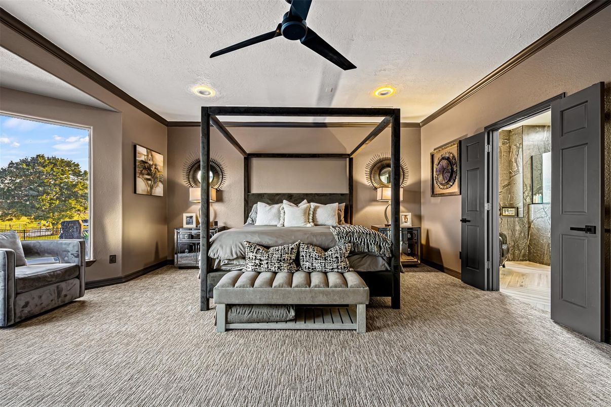Bedroom, Interior, Recessed Lighting