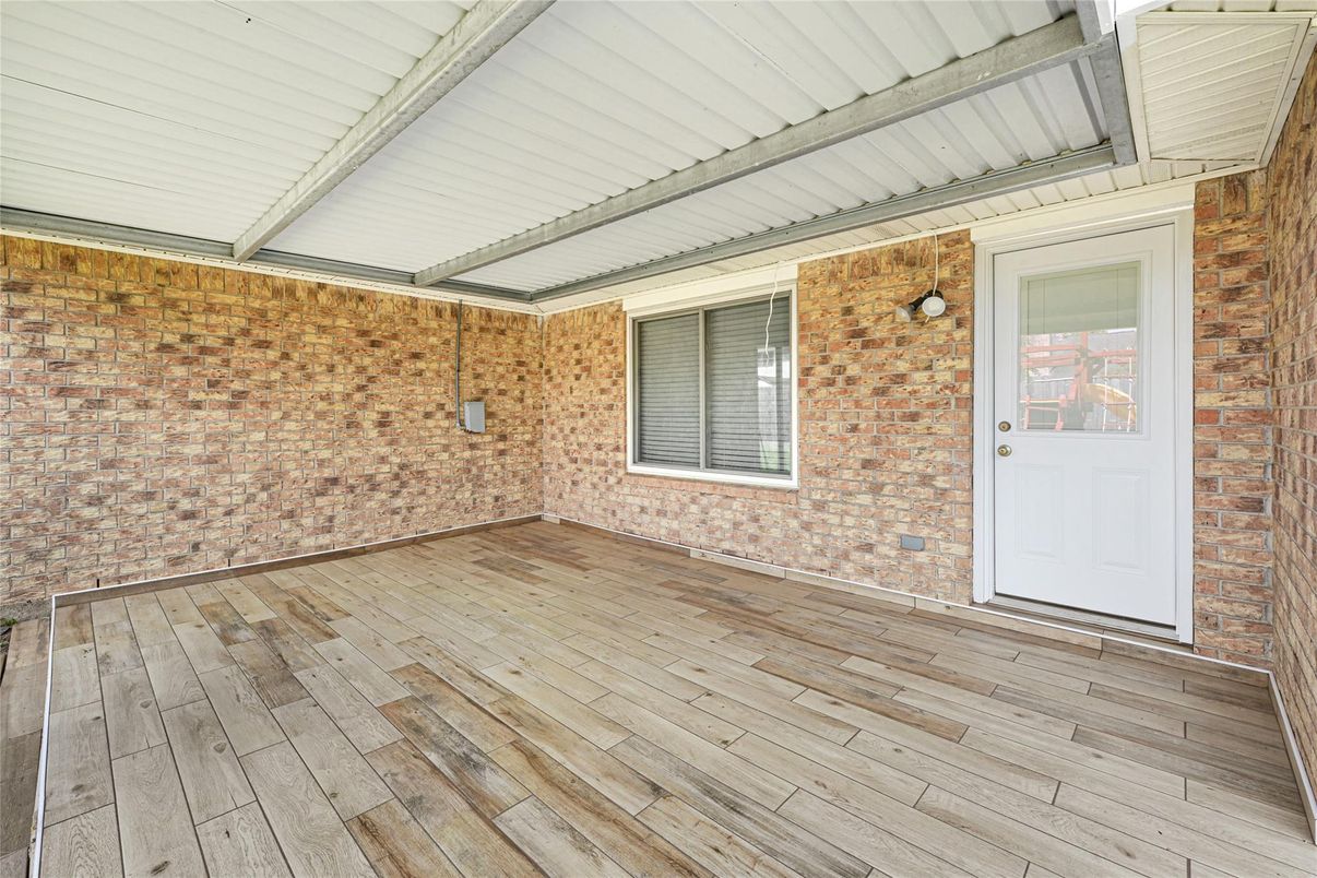 Empty room, Interior, Stone Walls, Wood Texture Flooring