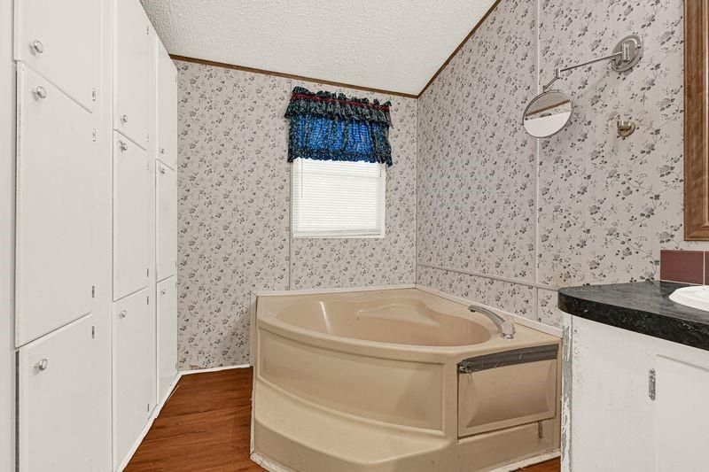 Bathroom, Interior, Wood Texture Flooring