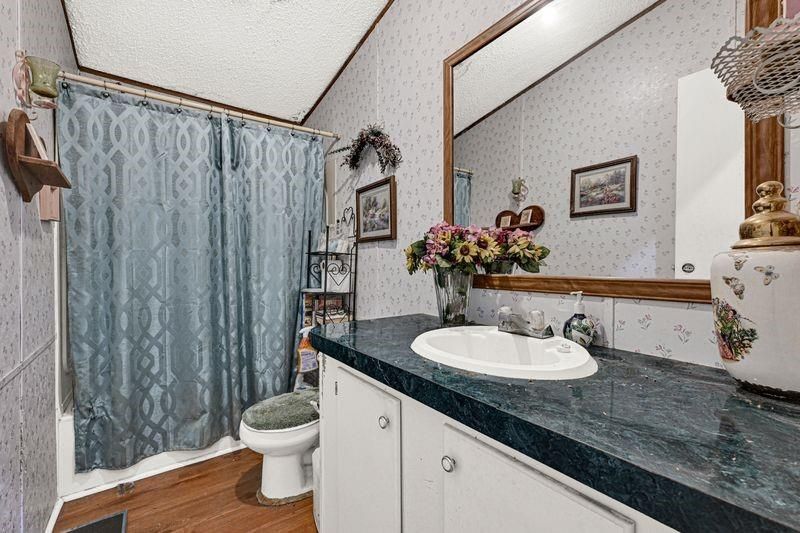 Bathroom, Interior, Wood Texture Flooring