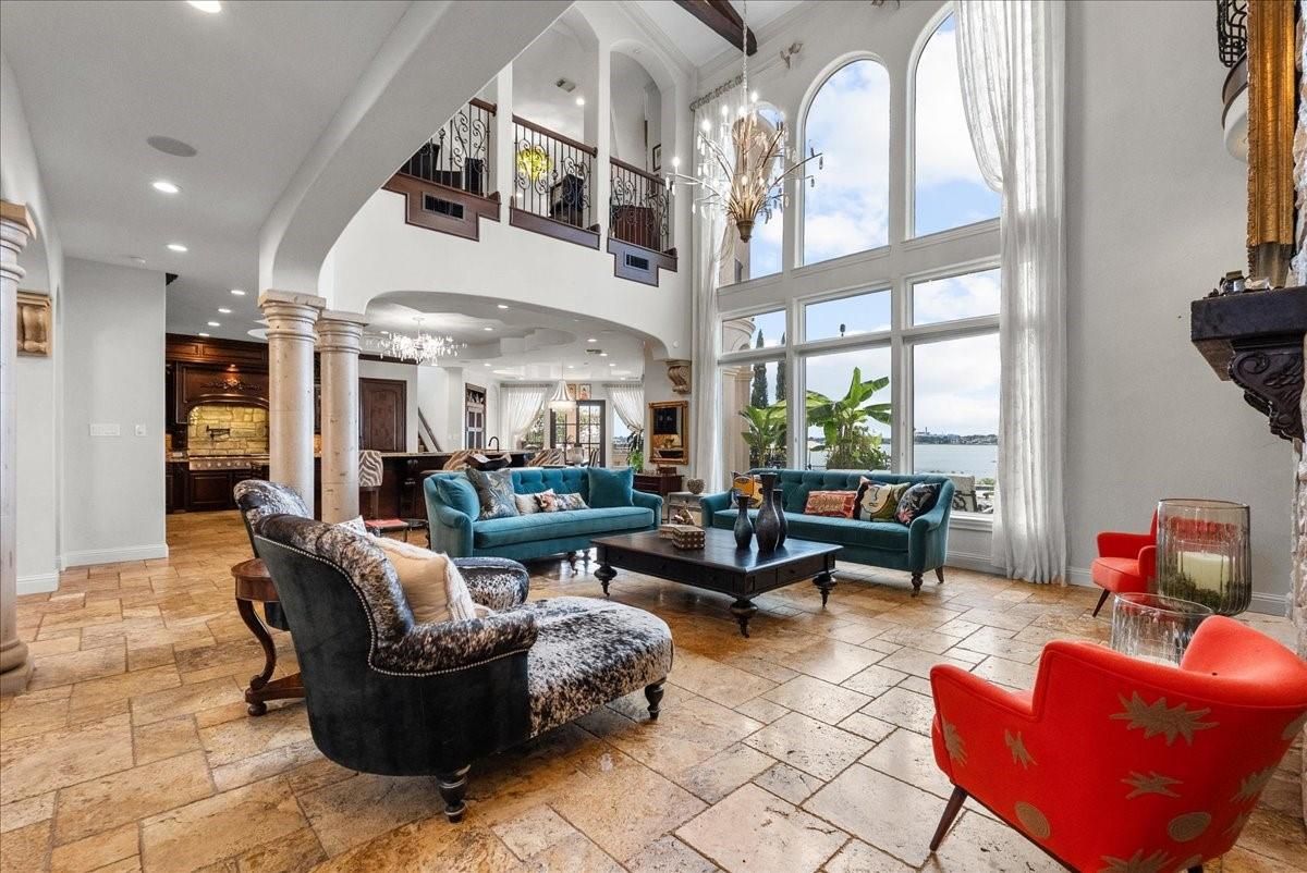 Chandelier, Interior, Living room, Recessed Lighting, Water