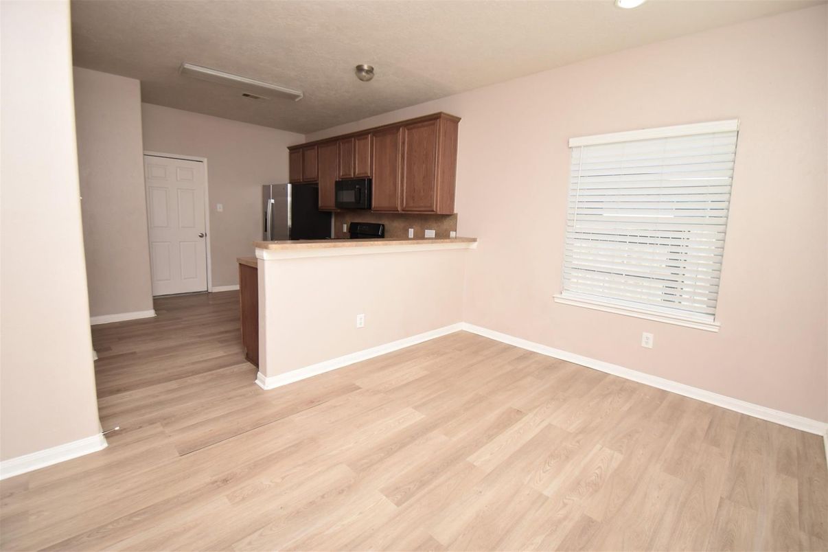 Interior, Kitchen, Wood Texture Flooring