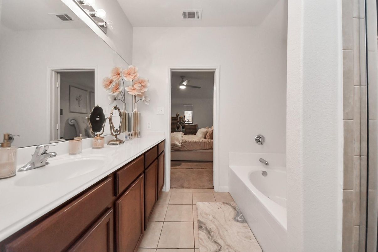 Bathroom, Bedroom, Dual Sink Vanities, Interior, Marble