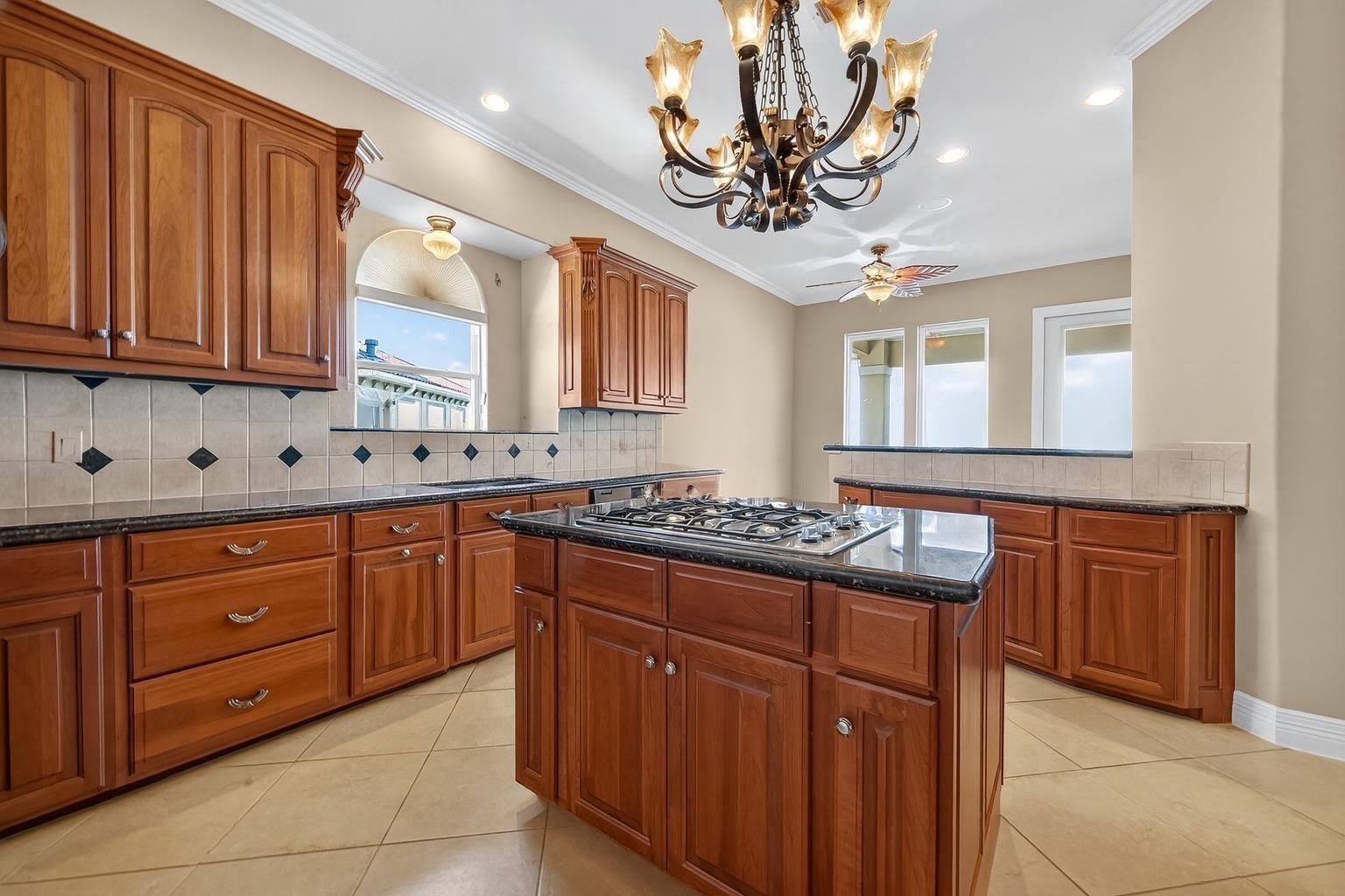 Chandelier, Interior, Kitchen, Recessed Lighting