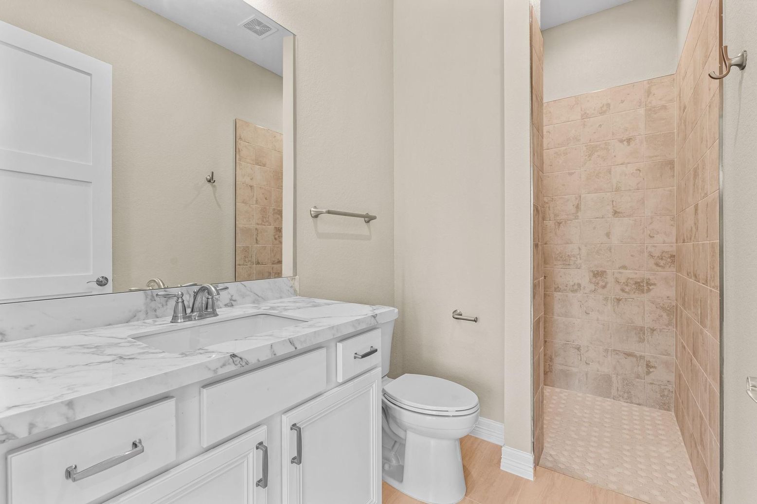 Bathroom, Interior, Wood Texture Flooring
