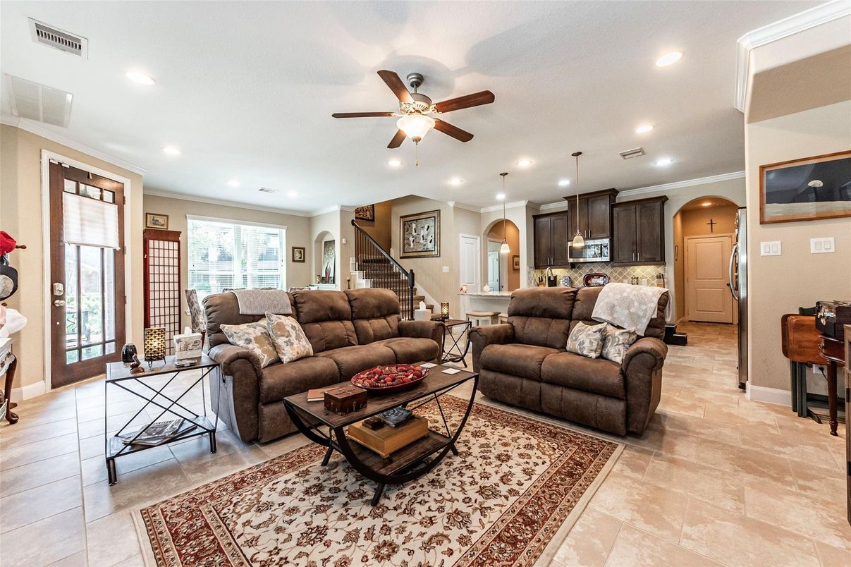 Interior, Kitchen, Living room, Pendant Lights, Recessed Lighting