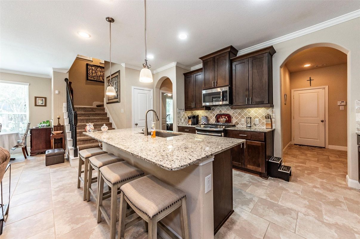 Interior, Kitchen, Pendant Lights, Recessed Lighting