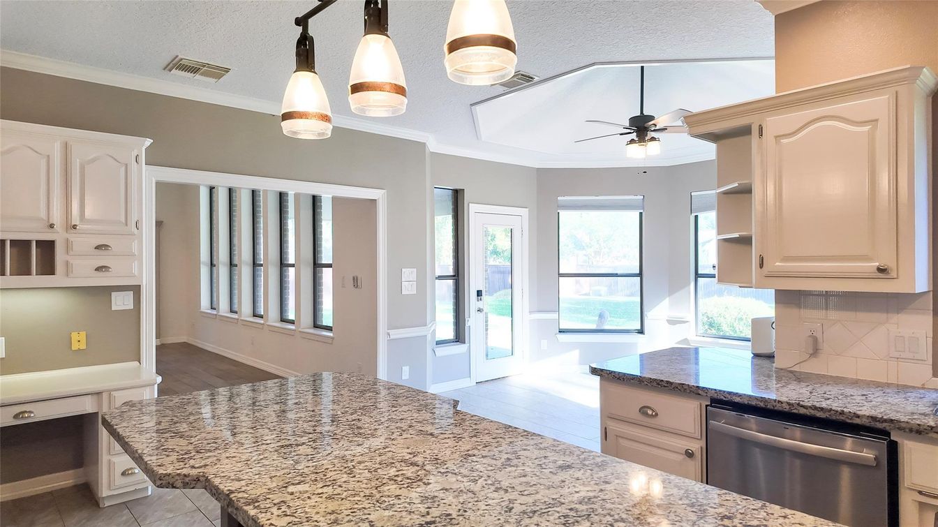 Interior, Kitchen, Wood Texture Flooring