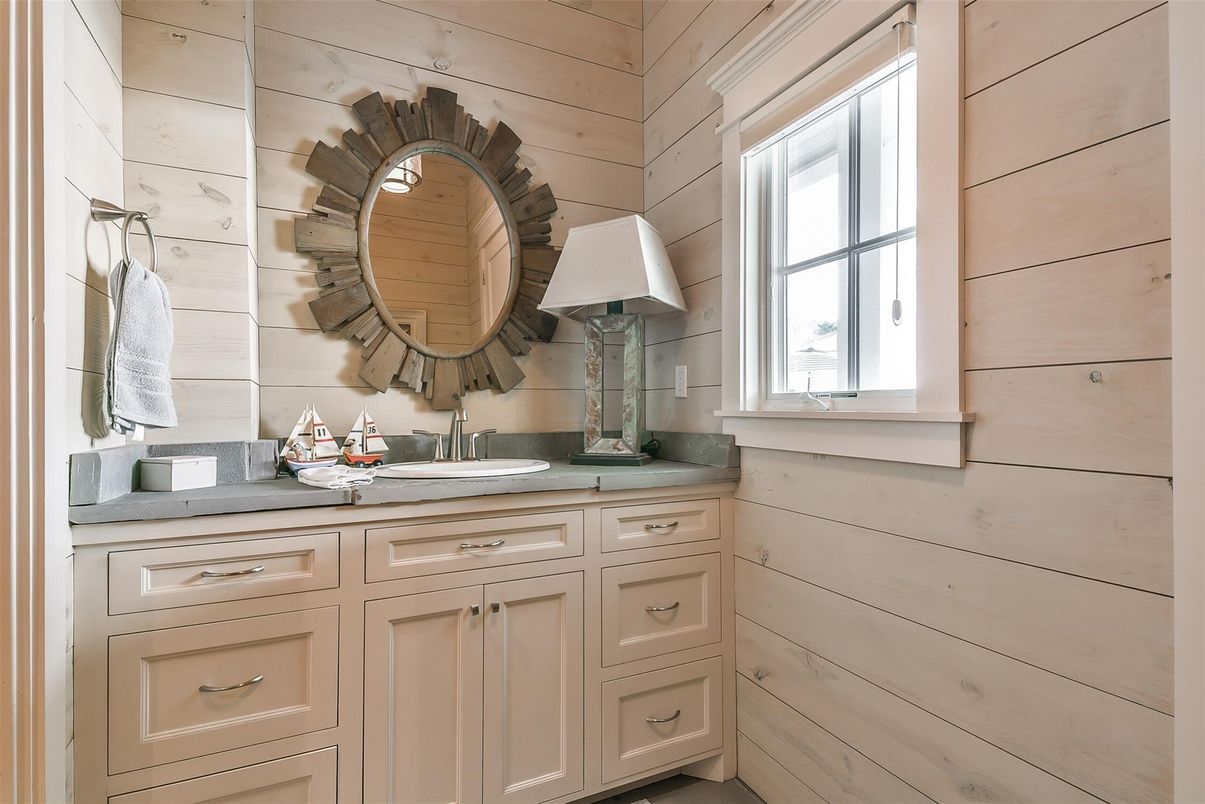 Bathroom, Interior, Wooden Walls
