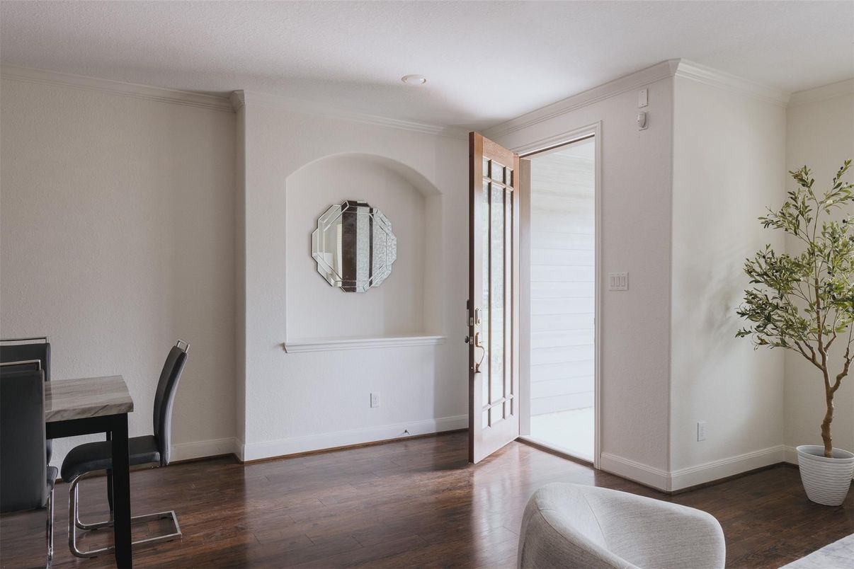 Dining room, Interior, Wood Texture Flooring