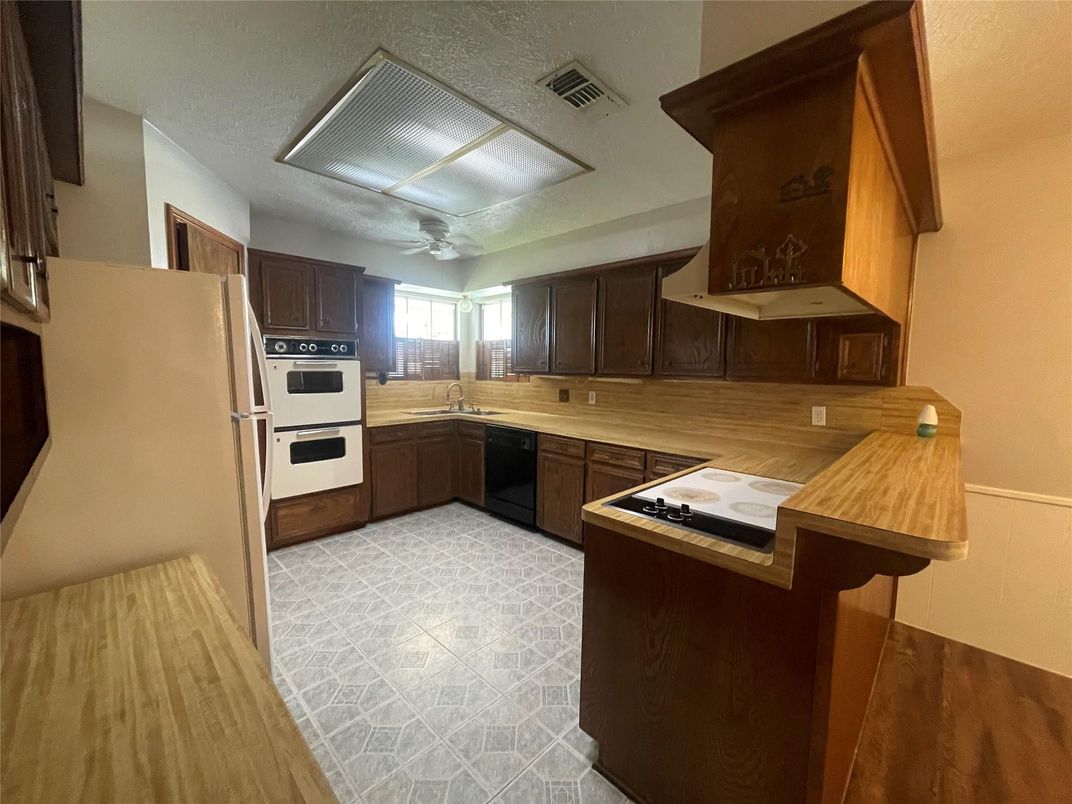 Interior, Kitchen, Wood Texture Flooring