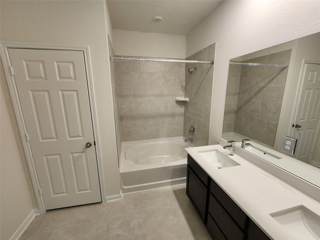 Bathroom, Dual Sink Vanities, Glass Shower, Interior