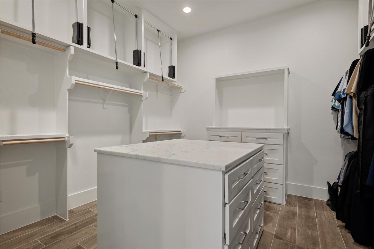 Interior, Recessed Lighting, Walk-in Closets, Wood Texture Flooring