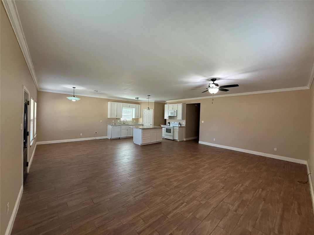 Empty room, Interior, Kitchen, Wood Texture Flooring