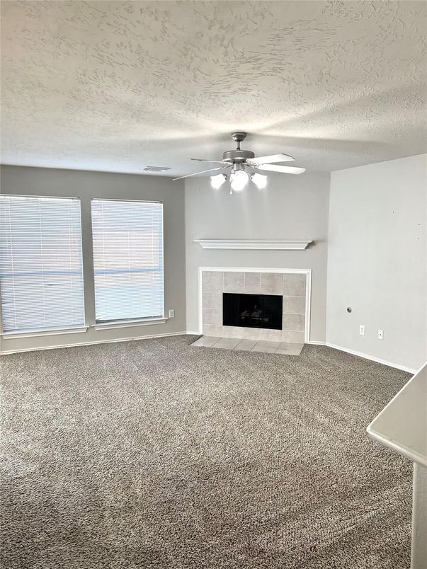 Empty room, Fireplace, Interior