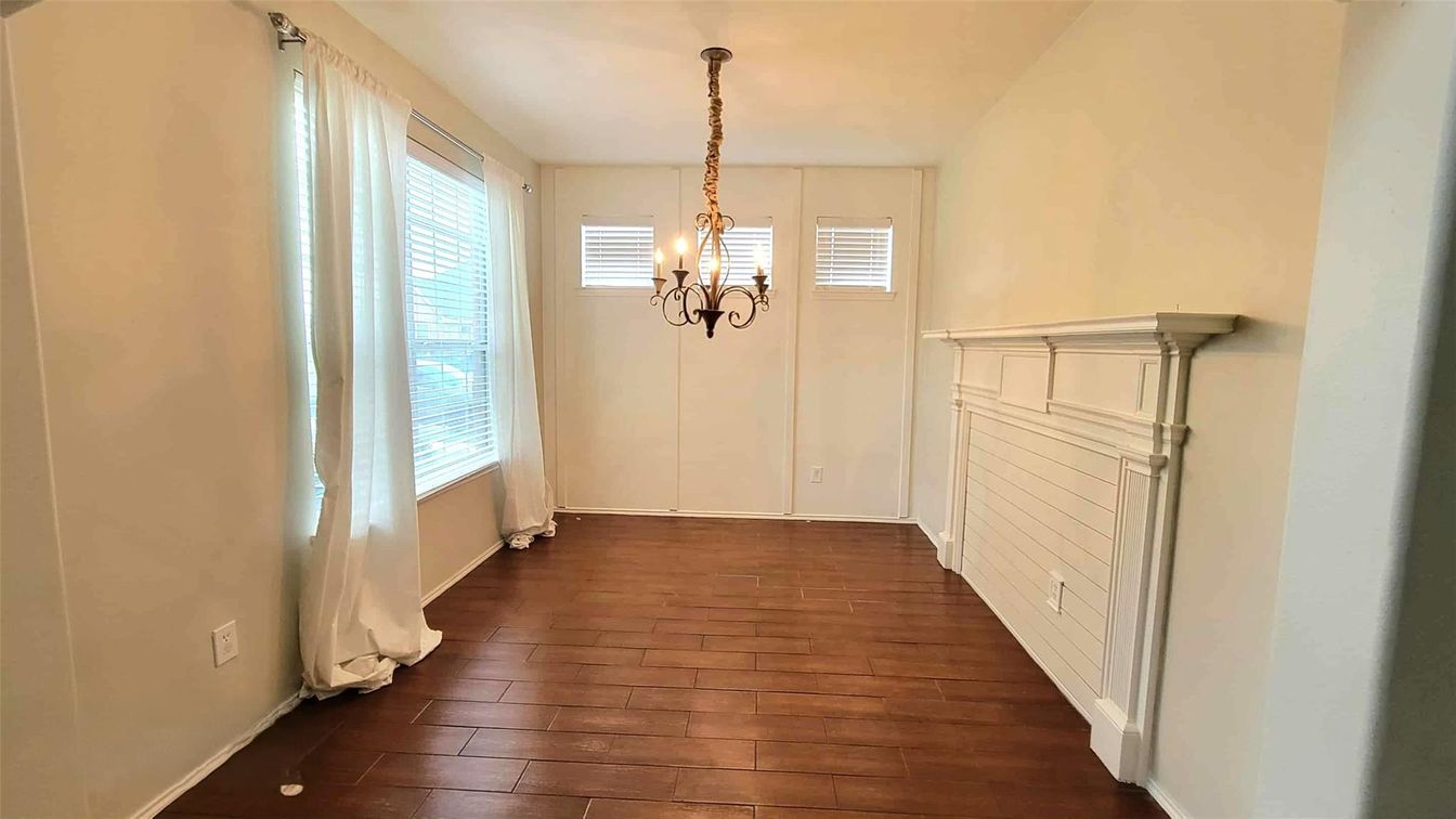 Chandelier, Interior, Wood Texture Flooring