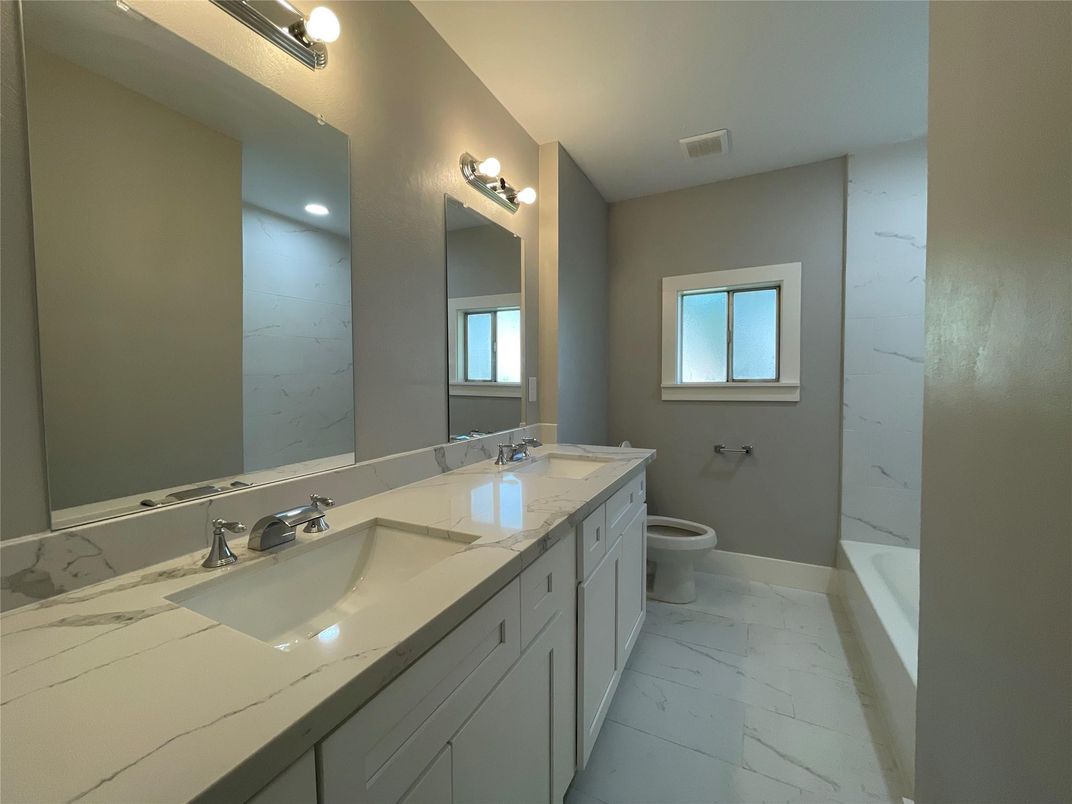 Bathroom, Dual Sink Vanities, Interior, Marble, Marble Walls