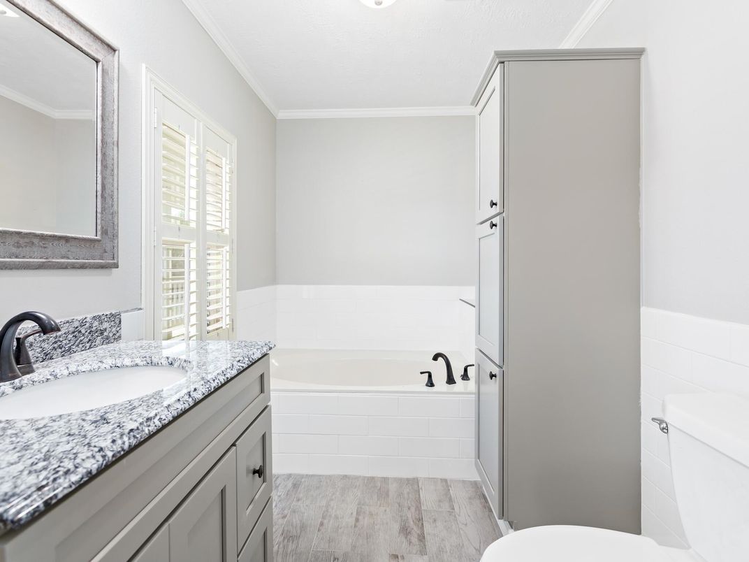 Bathroom, Interior, Wood Texture Flooring