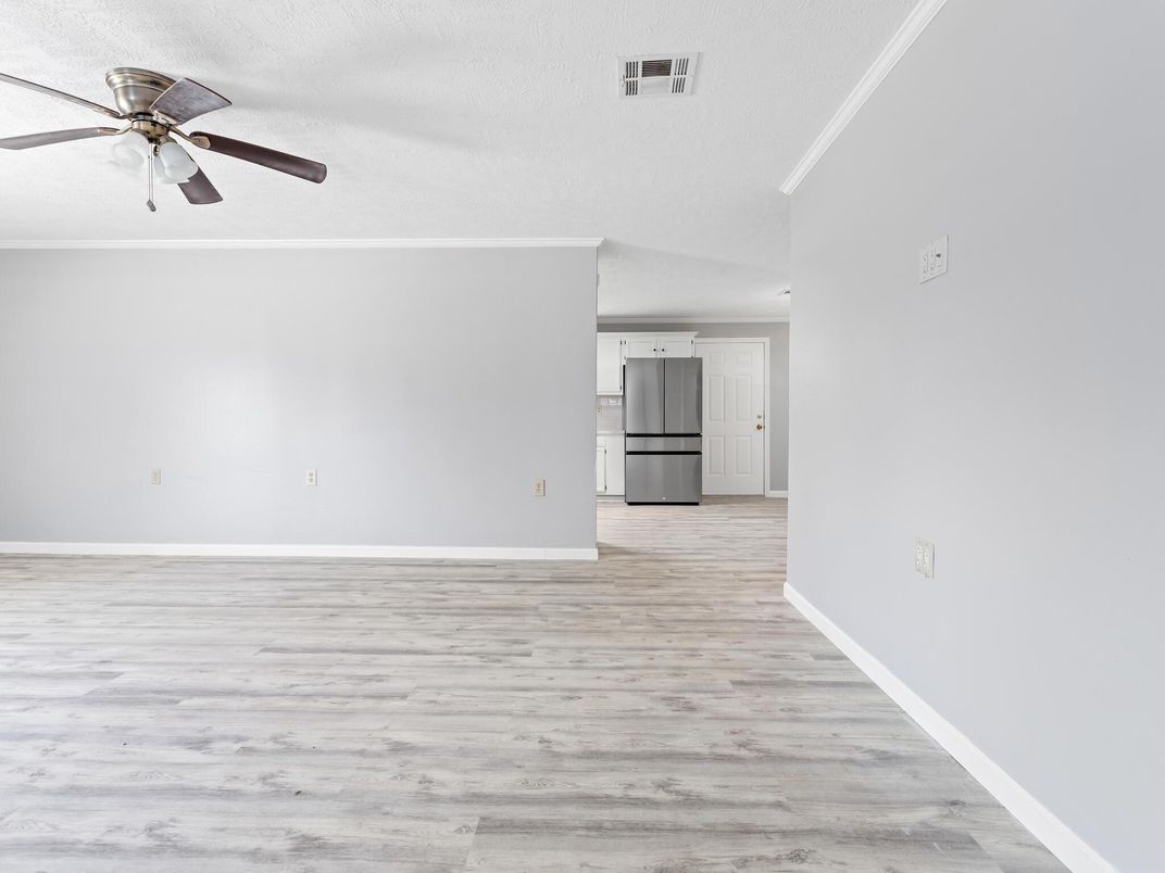Empty room, Interior, Kitchen, Wood Texture Flooring