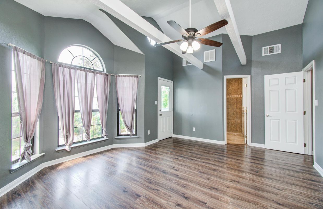Empty room, Interior, Wood Texture Flooring
