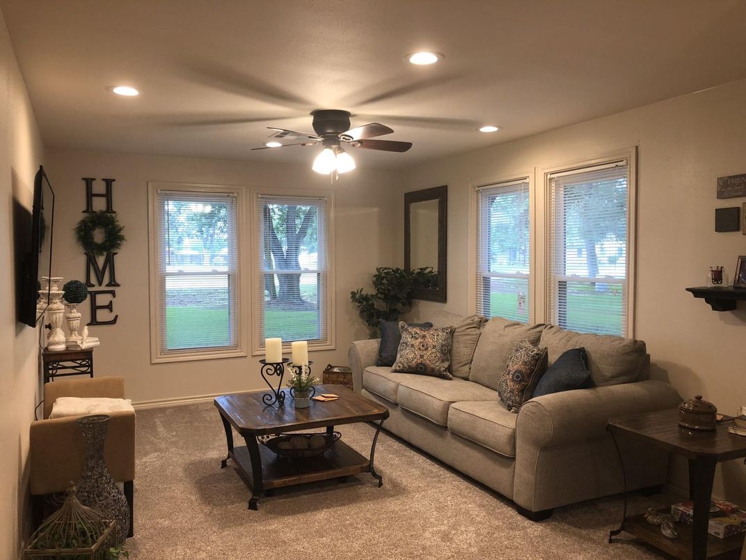 Interior, Living room, Recessed Lighting