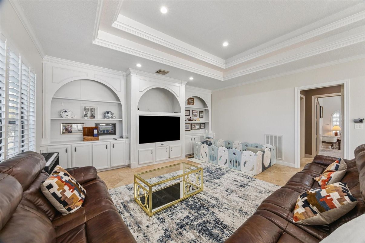 Interior, Living room, Recessed Lighting