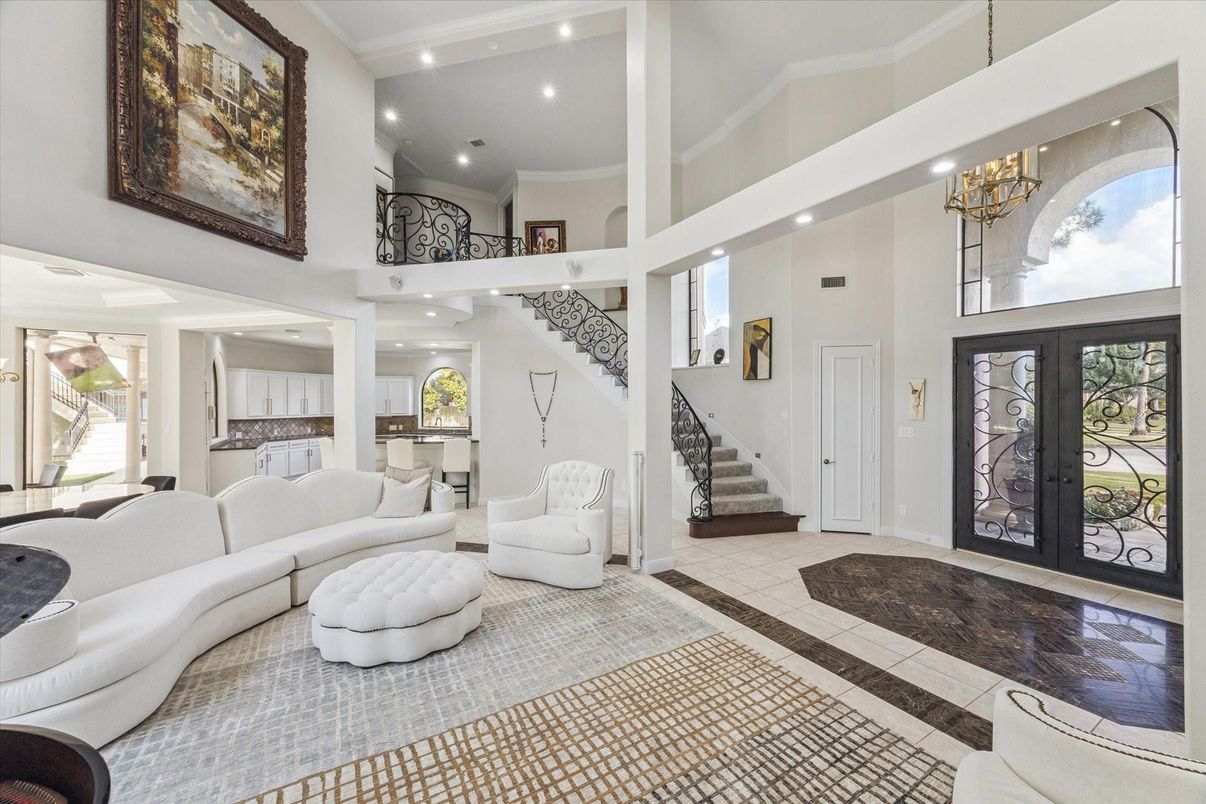 Interior, Living room, Recessed Lighting