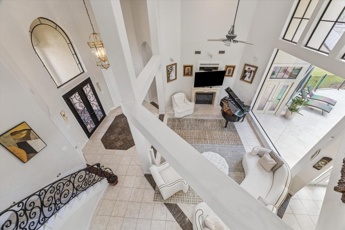 Dining room, Fireplace, Interior, Living room, Pendant Lights