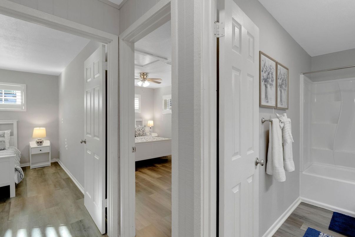 Bathroom, Interior, Wood Texture Flooring
