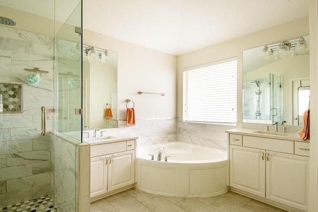 Bathroom, Glass Shower, Interior, Marble Walls