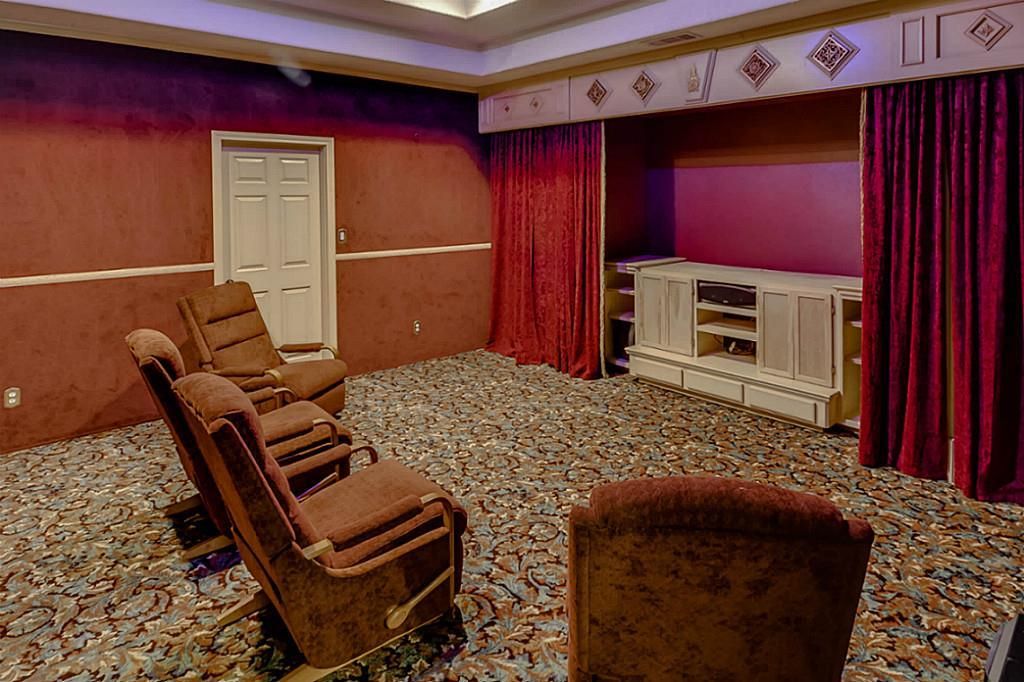 Bedroom, Interior, Recessed Lighting, Theatre Room
