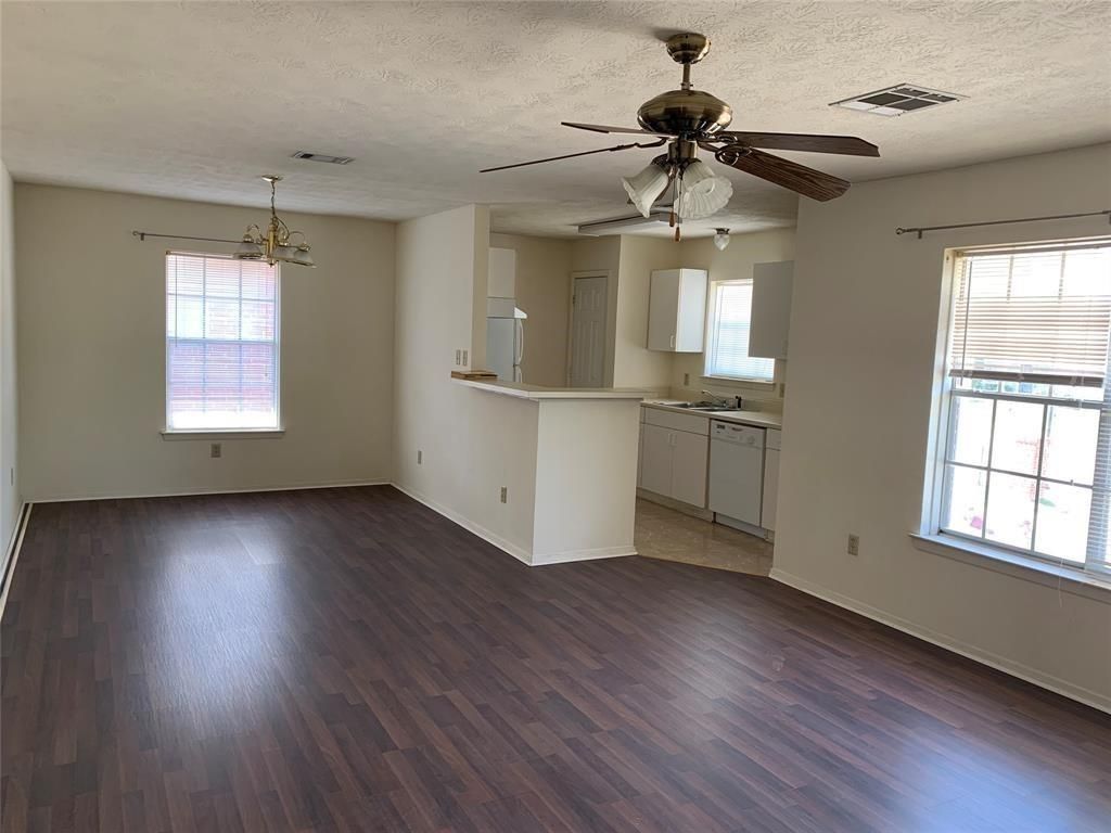 Empty room, Interior, Kitchen, Wood Texture Flooring