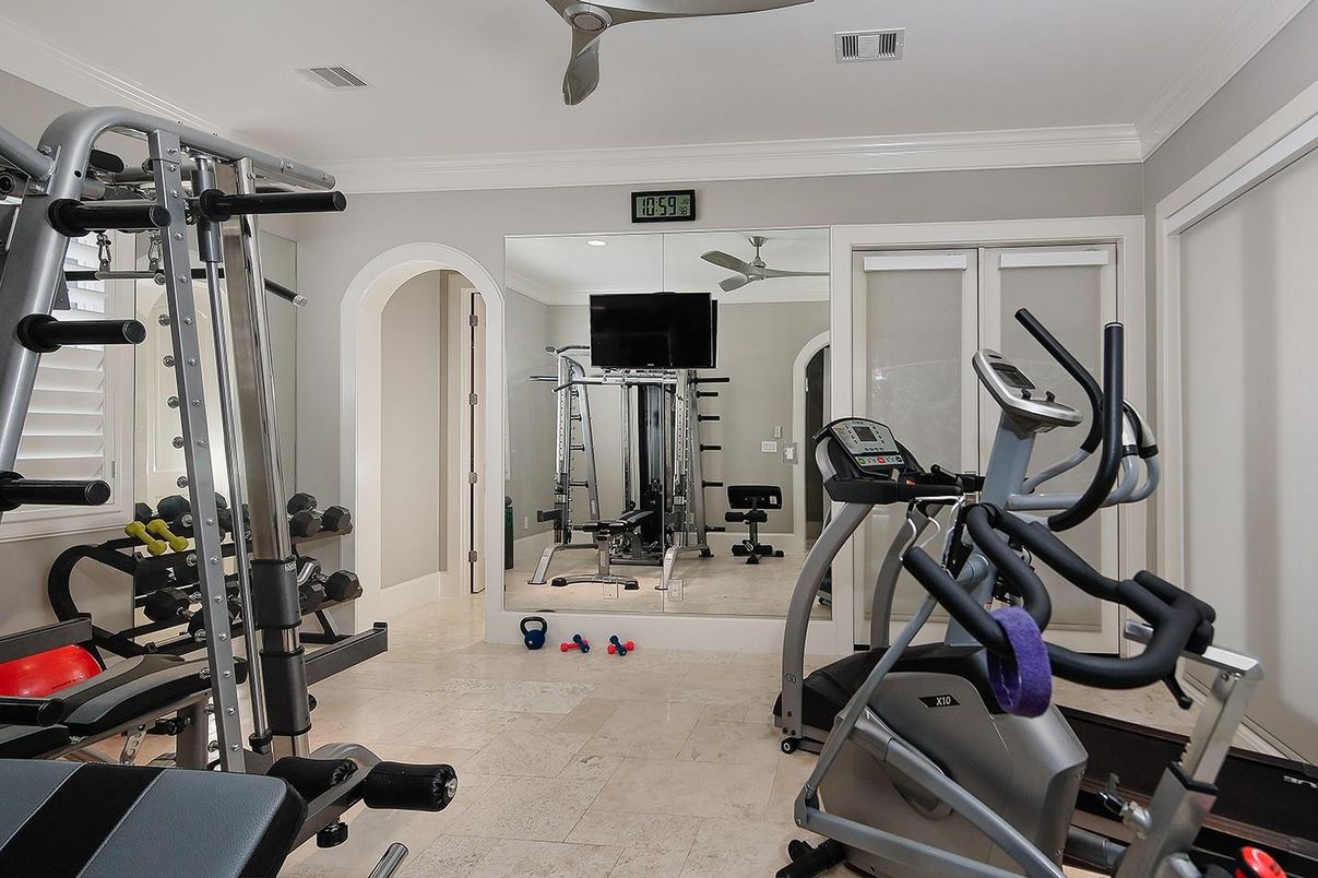 Fitness Equipment, Gym, Interior