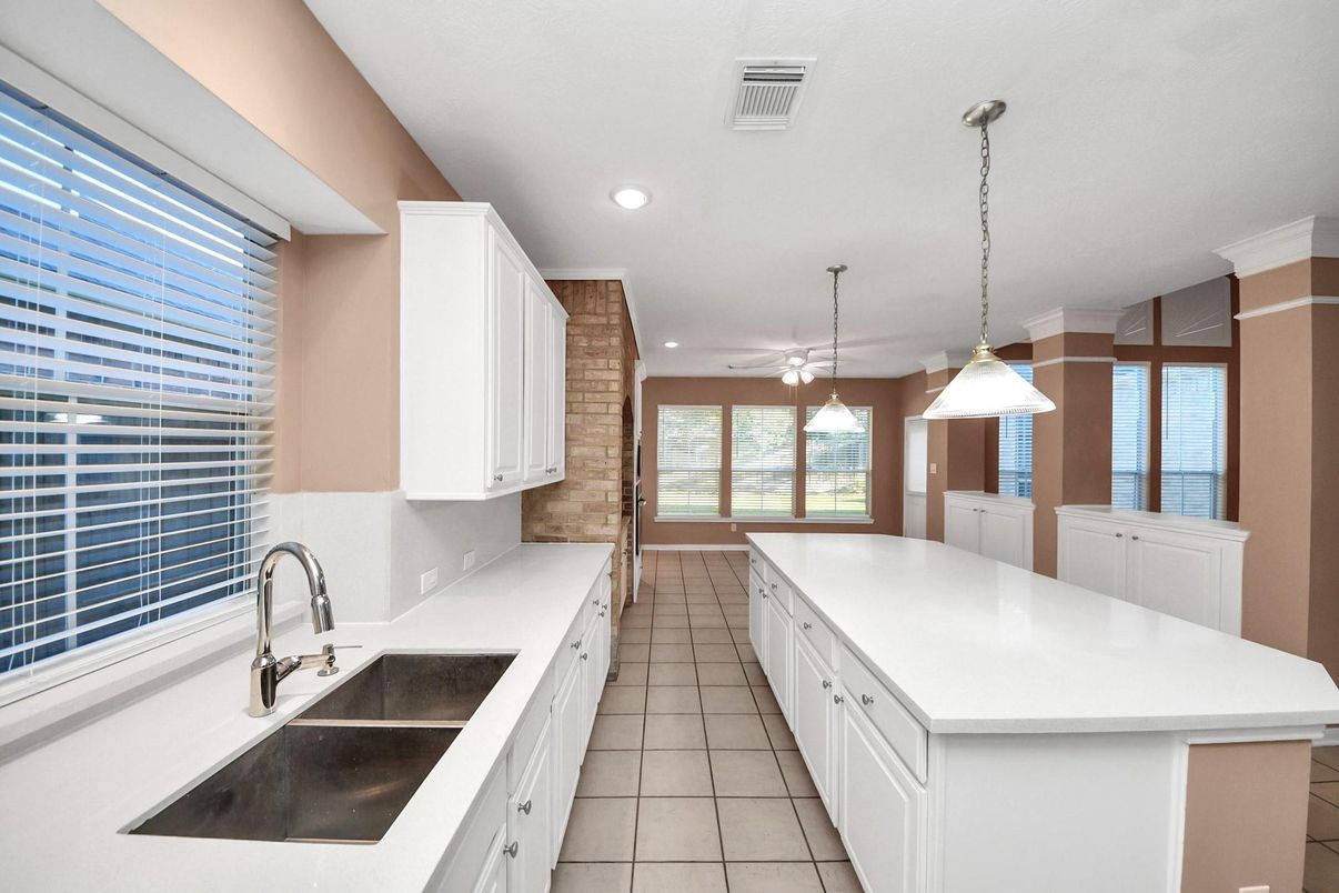 Interior, Kitchen, Pendant Lights, Recessed Lighting