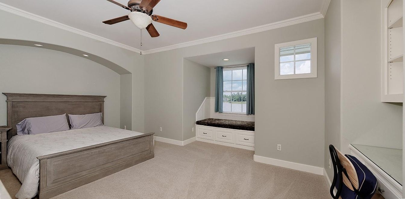 Bedroom, Interior, Recessed Lighting