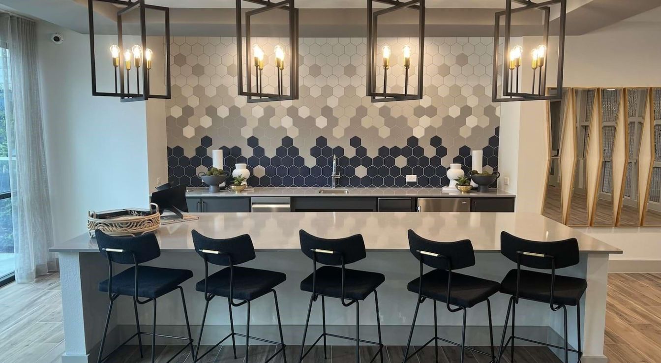 Interior, Pendant Lights, Wood Texture Flooring