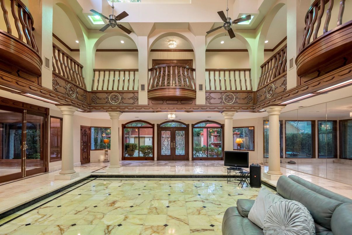 Interior, Marble, Pool, Recessed Lighting