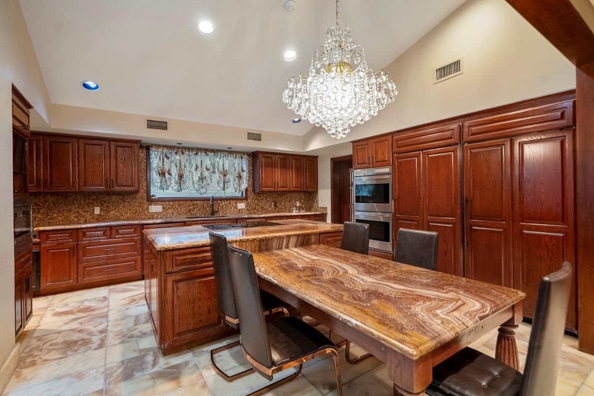 Chandelier, Dining room, Interior, Kitchen, Recessed Lighting