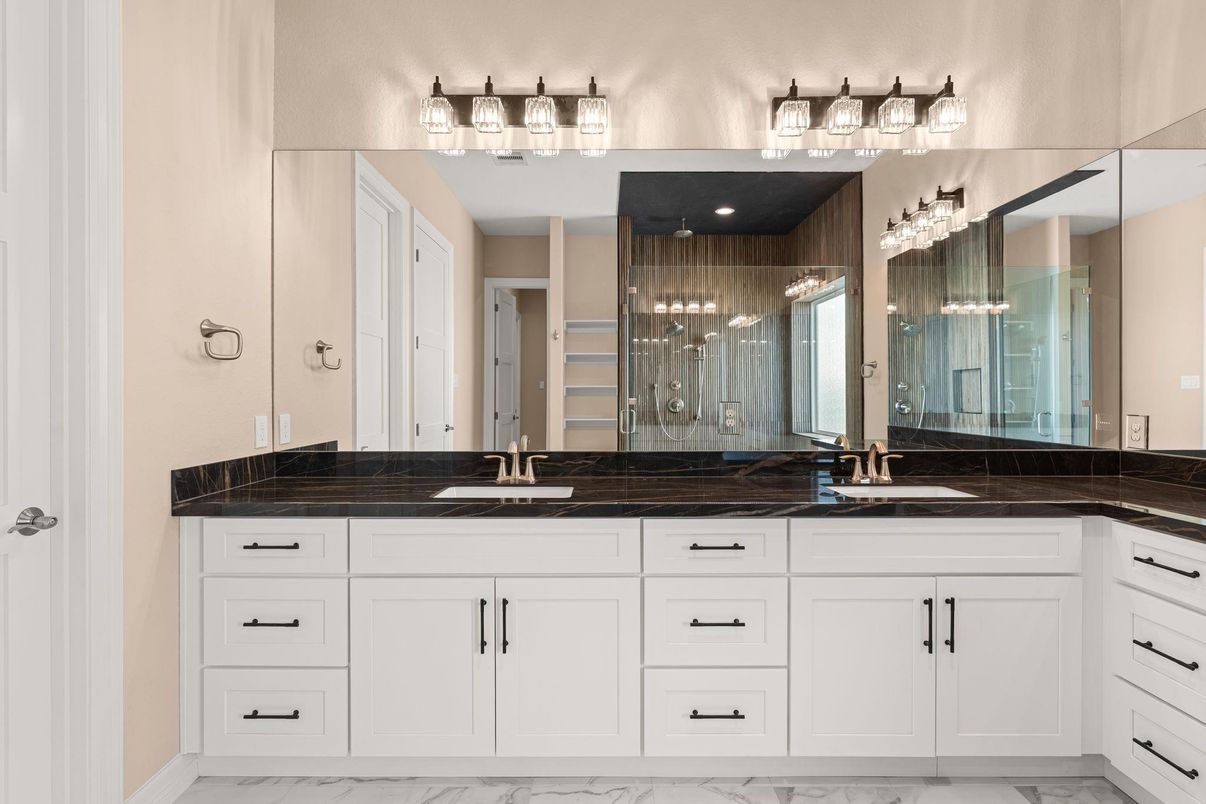 Bathroom, Dual Sink Vanities, Interior, Marble