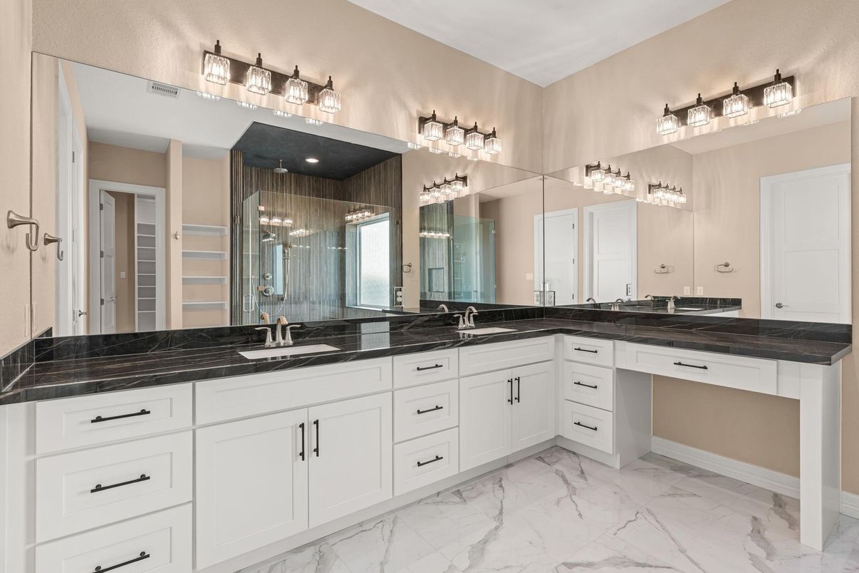 Bathroom, Dual Sink Vanities, Interior, Marble