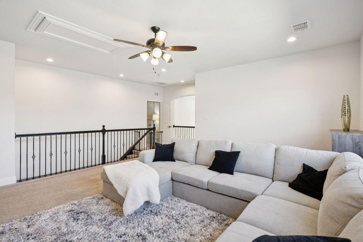 Interior, Living room, Recessed Lighting