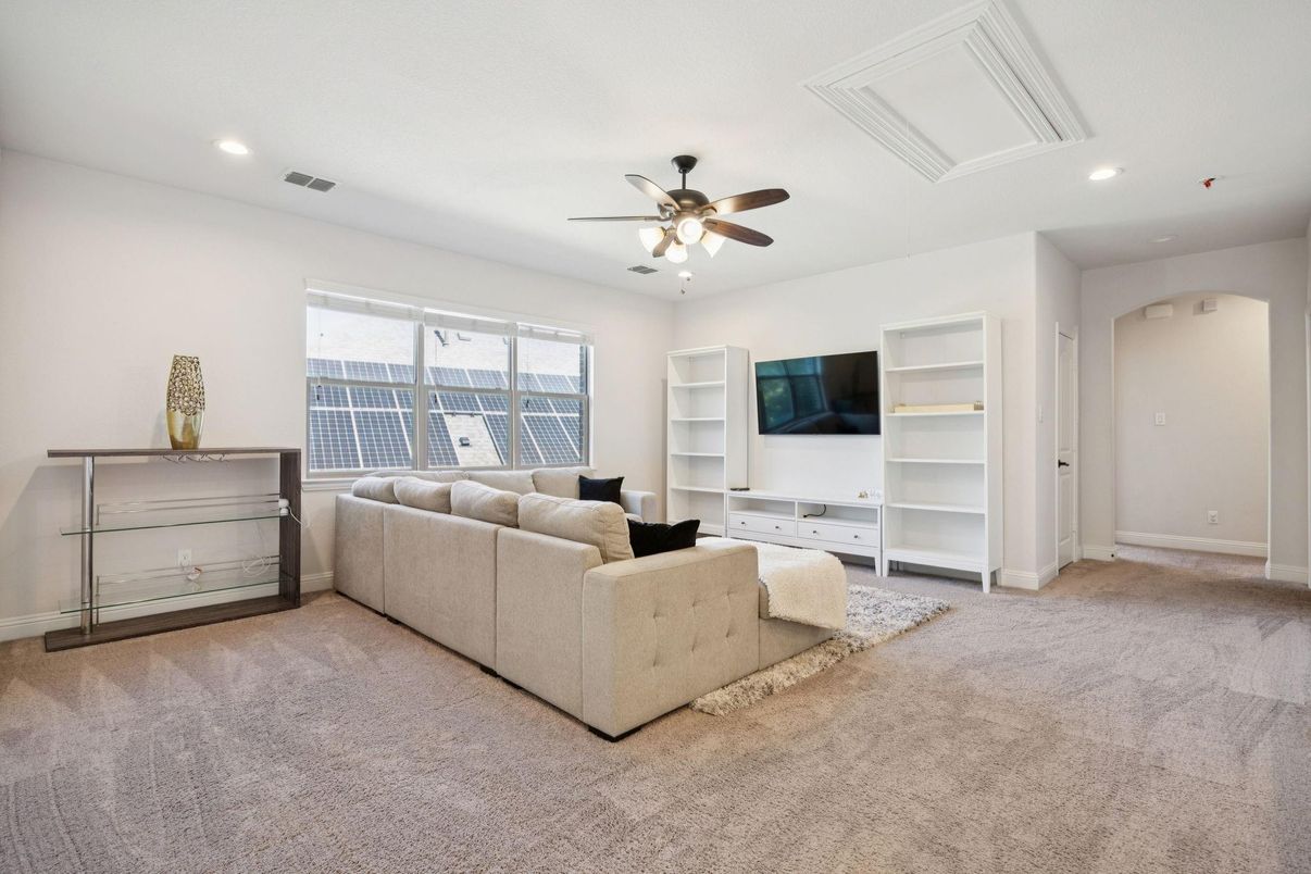 Interior, Living room, Recessed Lighting