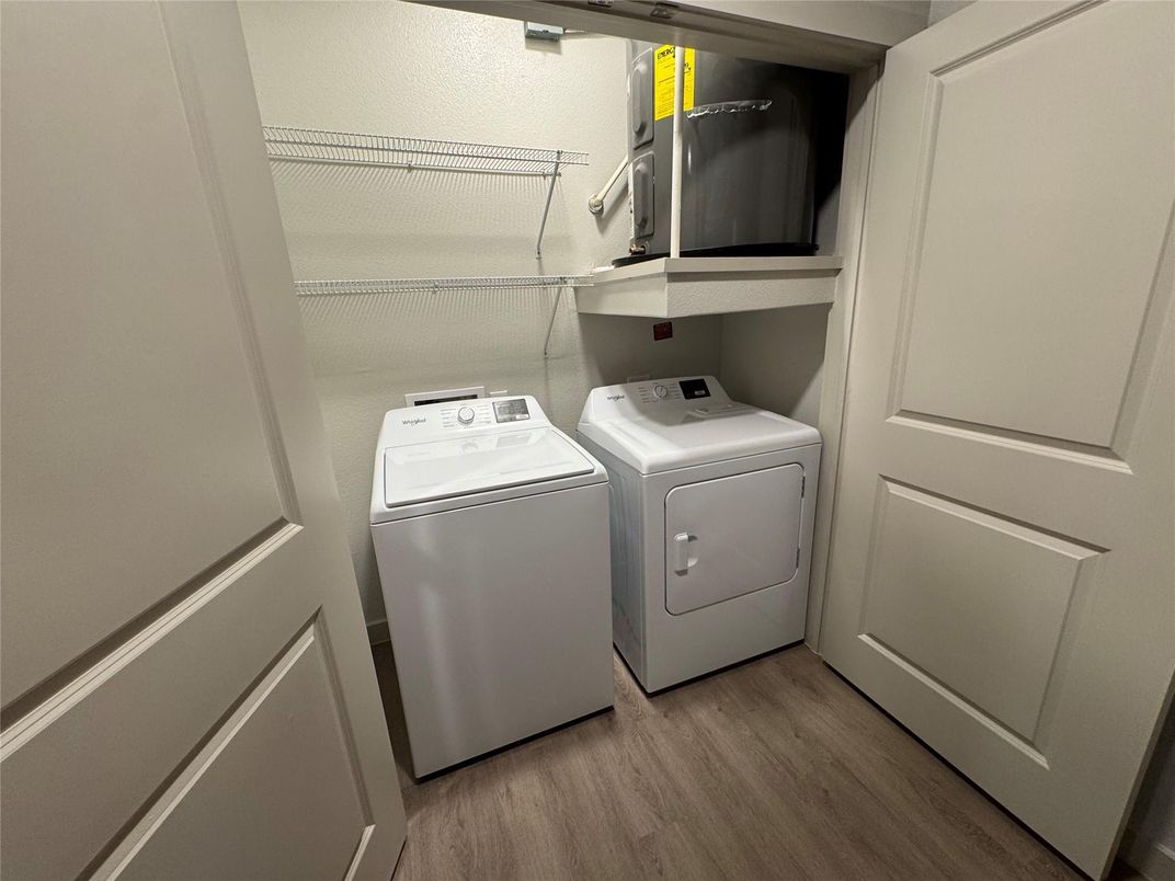 Interior, Utility Closets, Washer, Wood Texture Flooring