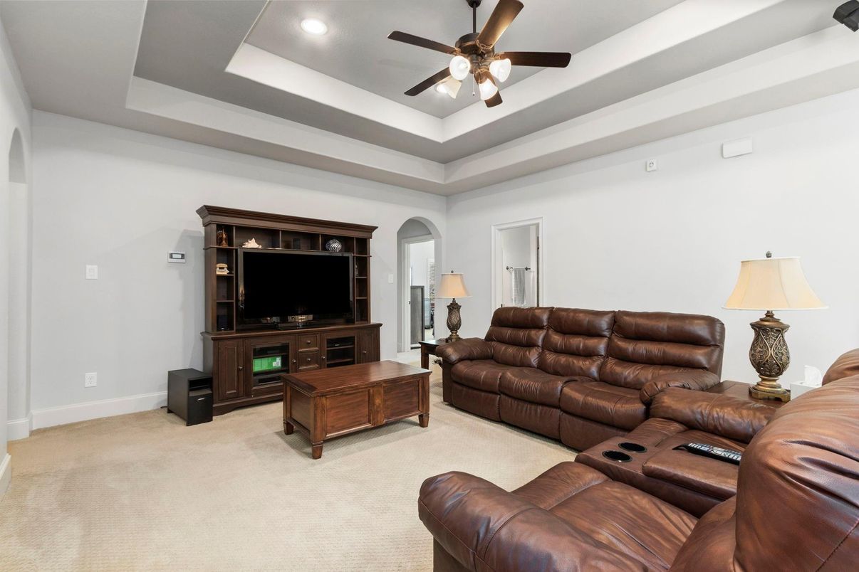 Interior, Living room, Recessed Lighting