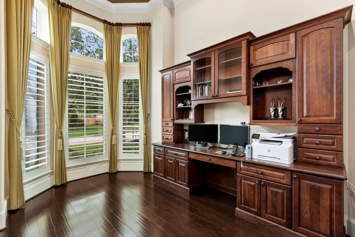 Home Office, Interior, Wood Texture Flooring