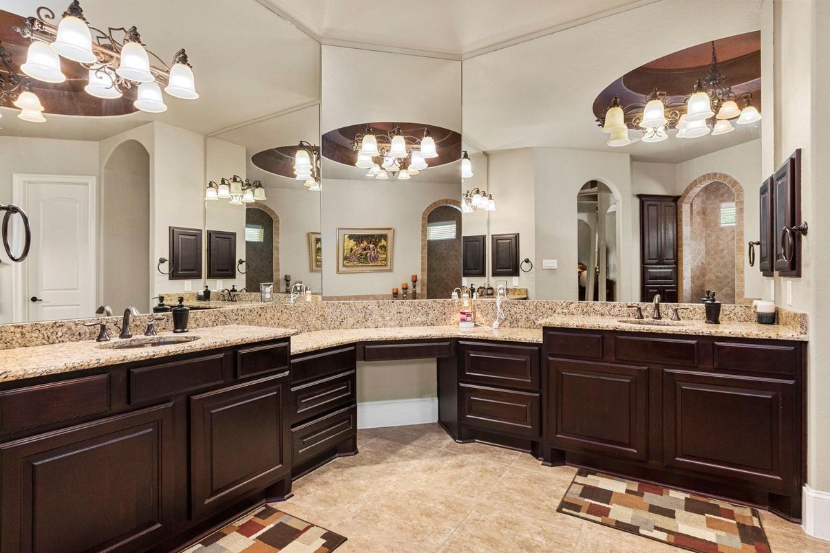 Bathroom, Chandelier, Dual Sink Vanities, Interior