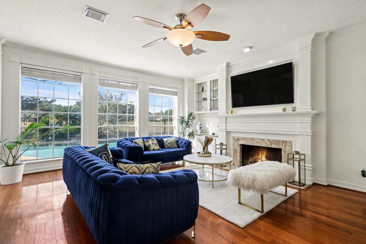 Fireplace, Interior, Living room, Wood Texture Flooring