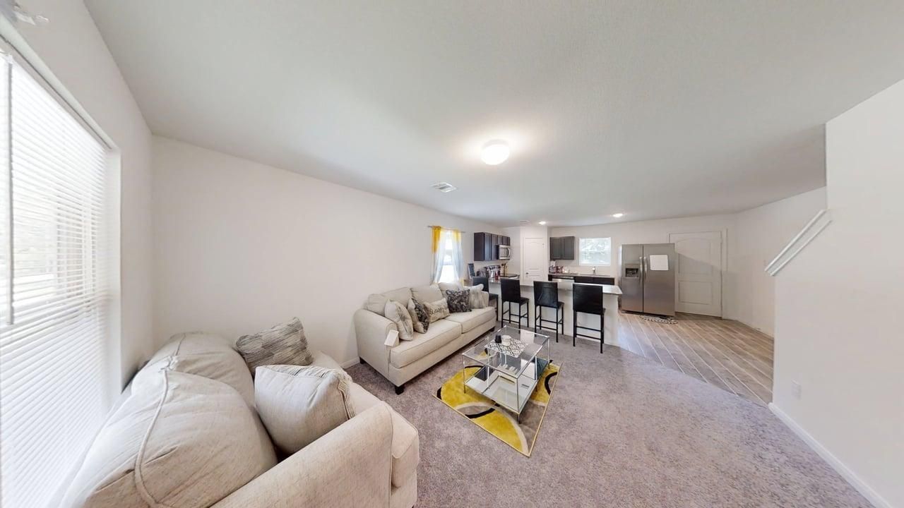 Interior, Kitchen, Living room, Recessed Lighting