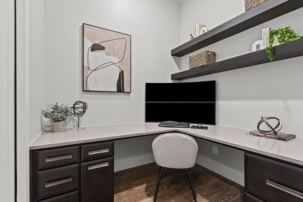 Home Office, Interior, Wood Texture Flooring