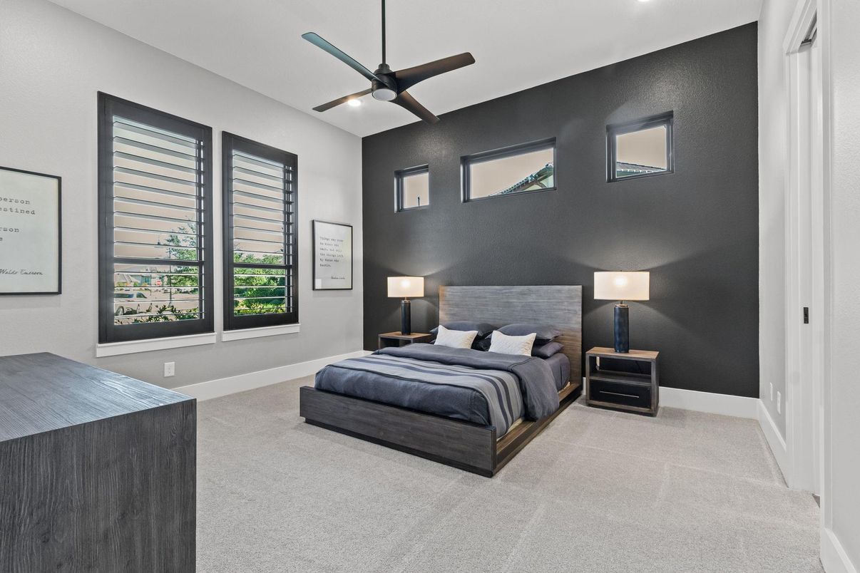 Bedroom, Interior, Recessed Lighting